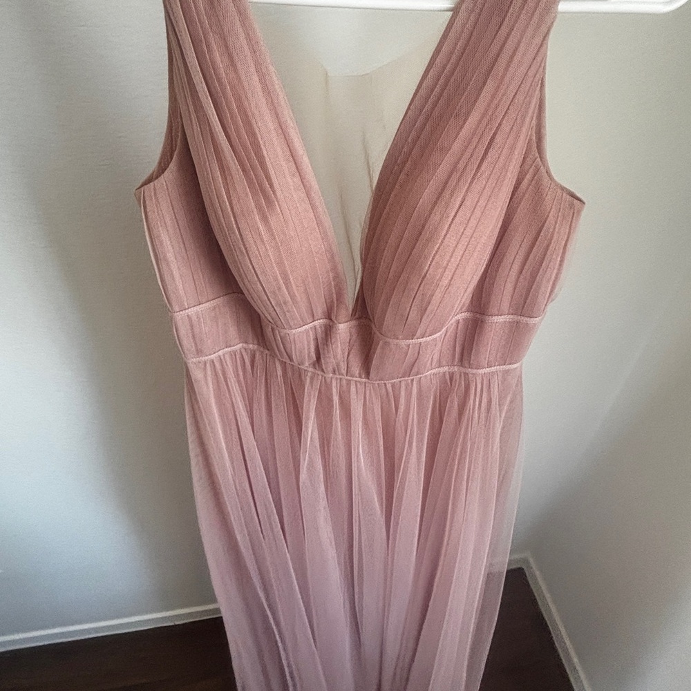 Elegant Pink Sleeveless Dress